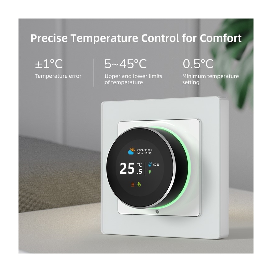 Immax NEO 07534L - Nutikas põrandakütte termostaat 230V/3A Wi-Fi Tuya