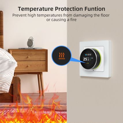 Immax NEO 07534L - Nutikas põrandakütte termostaat 230V/3A Wi-Fi Tuya