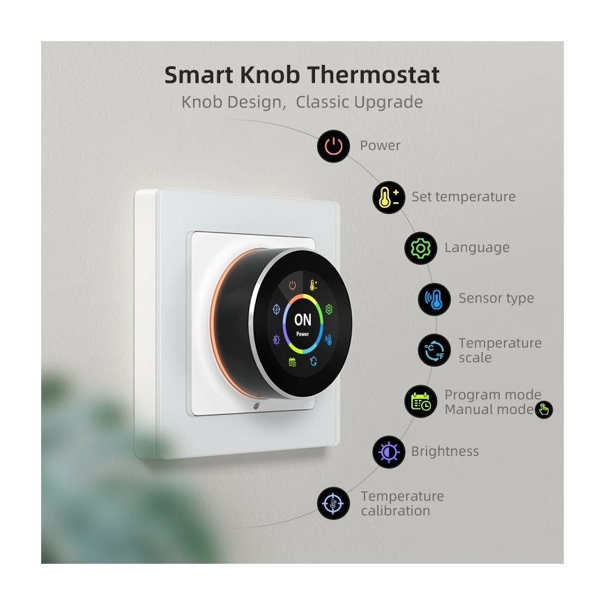 Immax NEO 07534L - Nutikas põrandakütte termostaat 230V/3A Wi-Fi Tuya
