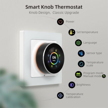 Immax NEO 07535L - Nutikas termostaat elektrilise põrandakütte jaoks 230V/16A Wi-Fi Tuya