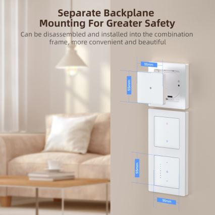 Immax NEO 07538L - 1-nupuline SMART-lüliti 230 V, Wi-Fi (Tuya)