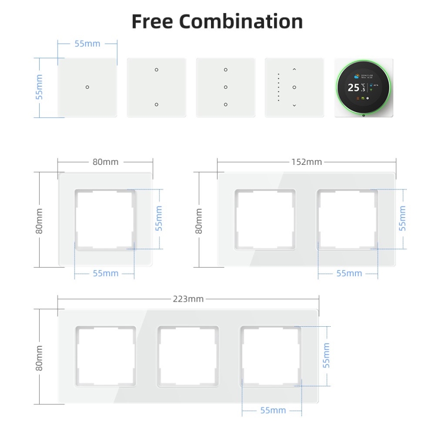 Immax NEO 07538L - 1-nupuline SMART-lüliti 230 V, Wi-Fi (Tuya)