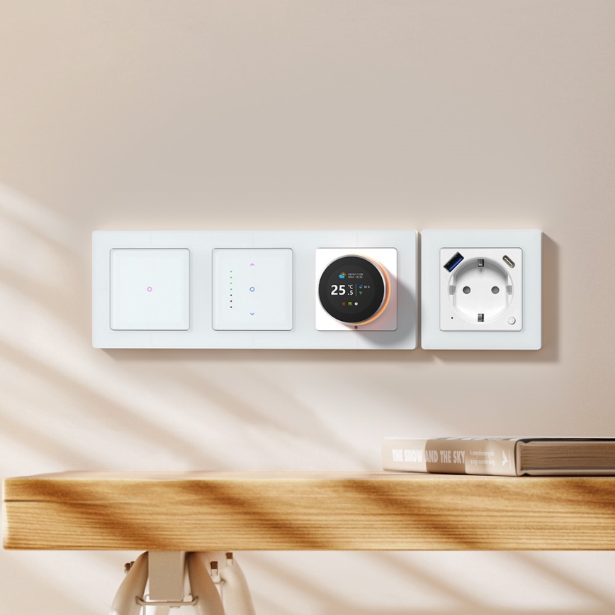Immax NEO 07539L - Kahe nupuga nutikas lüliti 230 V, Wi-Fi, Tuya