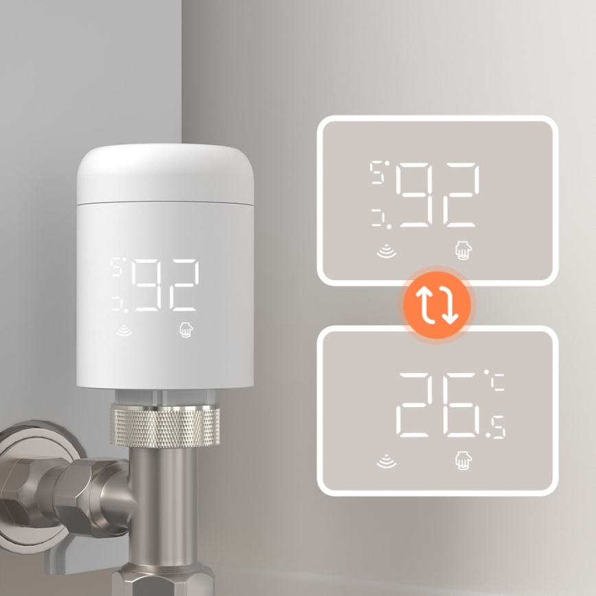Immax NEO 07554L - Termostaatventiili pea 3×AA