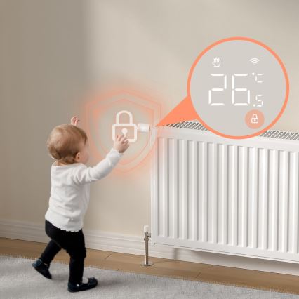 Immax NEO 07554L - Termostaatventiili pea 3×AA