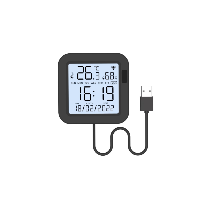 Immax NEO 07559L - Kontroller temperatuur- ja niiskuseanduriga 5V Wi-Fi