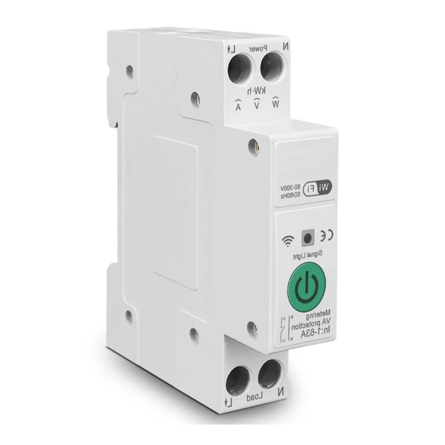 Immax NEO 07574L - Nutikas kaitselüliti 1-faasiline 1-63A Wi-Fi Tuya