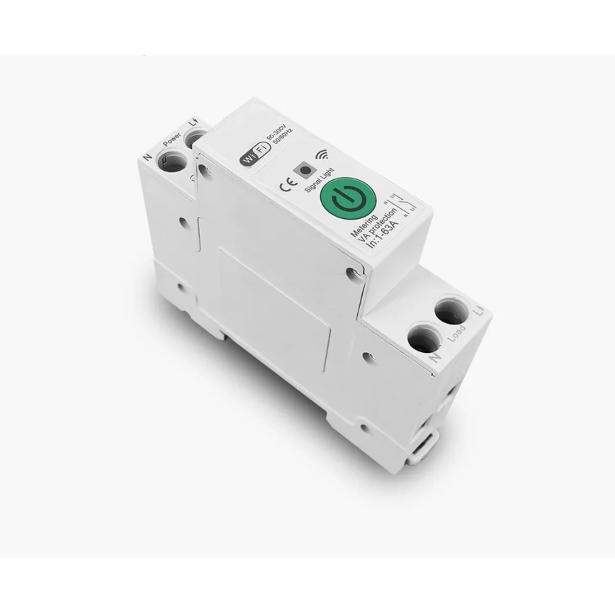 Immax NEO 07574L - Nutikas kaitselüliti 1-faasiline 1-63A Wi-Fi Tuya