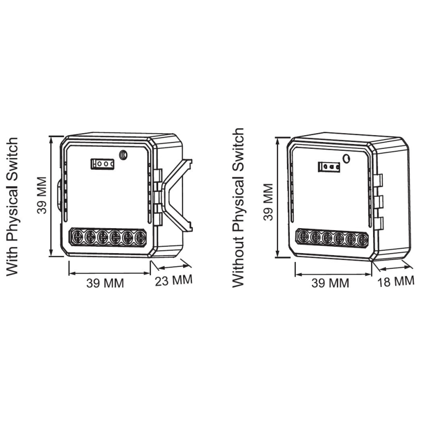 Immax Neo 07582L - Nutikas hämardatav lüliti V9 2-nupu Tuya