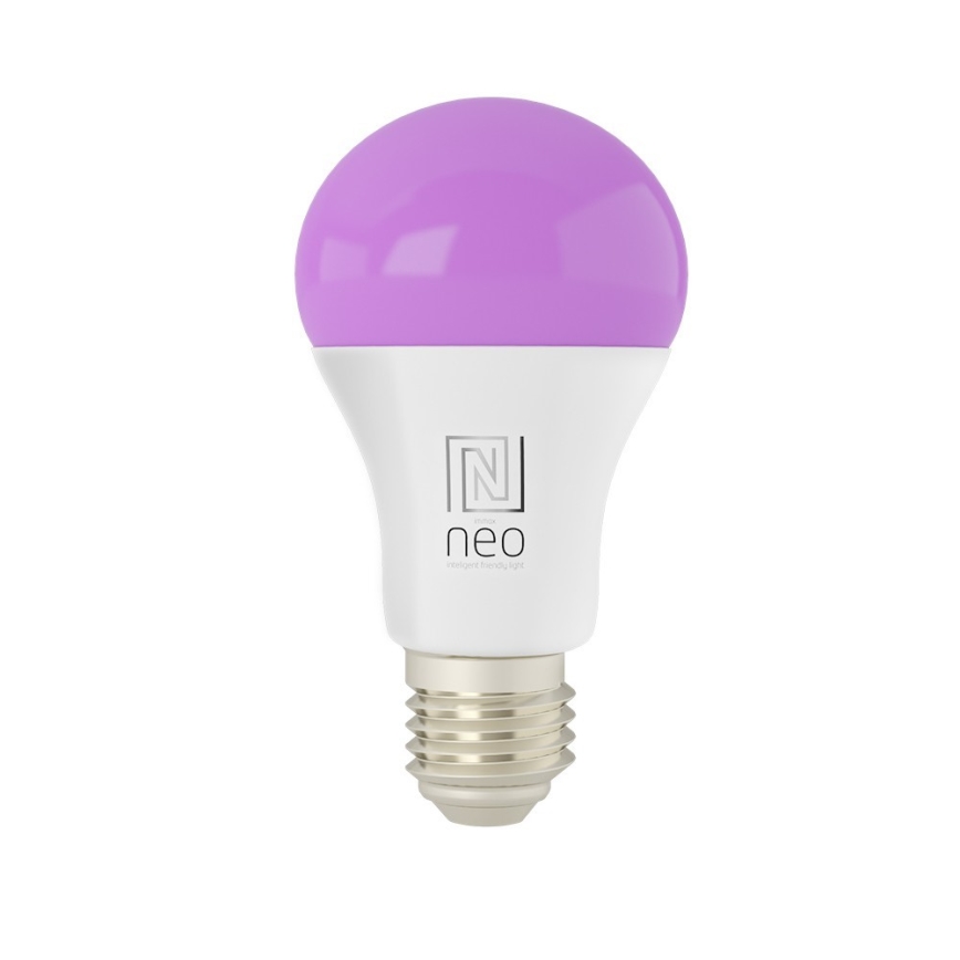 Immax NEO 07712L - LED RGB+CCT Hämardatav pirn NEO LITE Smart E27/9W/230V Wi-Fi Tuya 2200 - 6500K