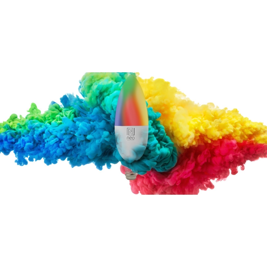 Immax NEO 07716L - LED RGB+CCT Hämardatav pirn E14/5,5W/230V 2700K Wi-Fi Tuya
