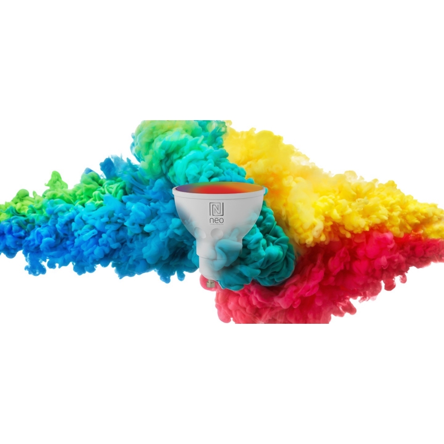Immax NEO 07724L - LED RGB+CCT Hämardatav pirn GU10/4,8W/230V 2700K Wi-Fi Tuya