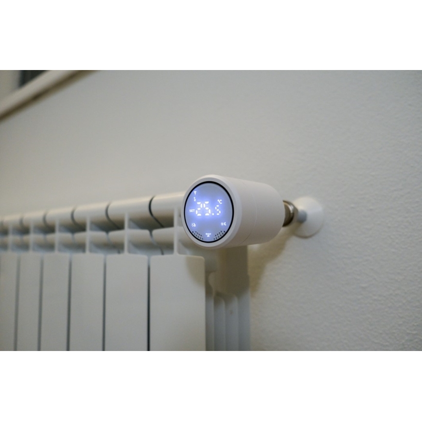 Immax NEO 07732C-Komplekt 4x Termostaatpea + BRIDGE PRO v3 2xAA/3V Wi-Fi Tuya