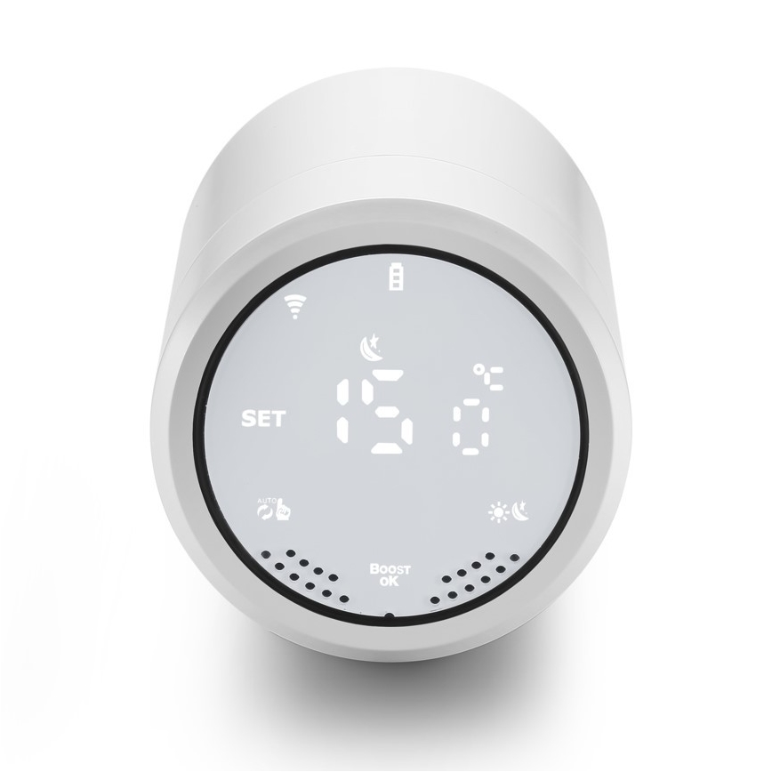 Immax NEO 07732C-Komplekt 4x Termostaatpea + BRIDGE PRO v3 2xAA/3V Wi-Fi Tuya