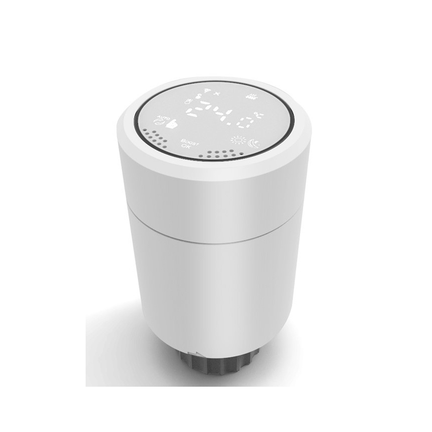 Immax NEO 07732C-Komplekt 4x Termostaatpea + BRIDGE PRO v3 2xAA/3V Wi-Fi Tuya
