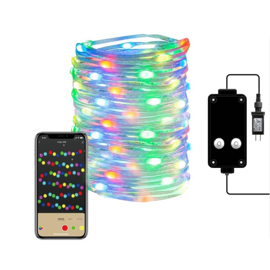 Immax NEO 07736L - LED RGB Hämardatav väli riba NEO LITE LED/8,4W/230V 16 m IP44 Wi-Fi Tuya