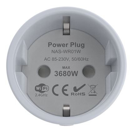 Immax NEO 07737L - Nutikas pistikupesa NEO LITE 3680W/230V/16A Wi-Fi Tuya SCHUKO