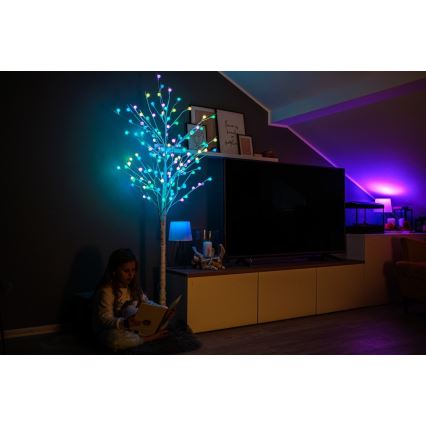 Immax NEO 07750L - LED RGB+CW Väli hämardatav jõulukaunistus NEO LITE LED/7,2W/230V 1,8m IP44 Wi-Fi Tuya puu