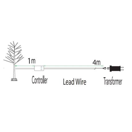 Immax NEO 07750L - LED RGB+CW Väli hämardatav jõulukaunistus NEO LITE LED/7,2W/230V 1,8m IP44 Wi-Fi Tuya puu