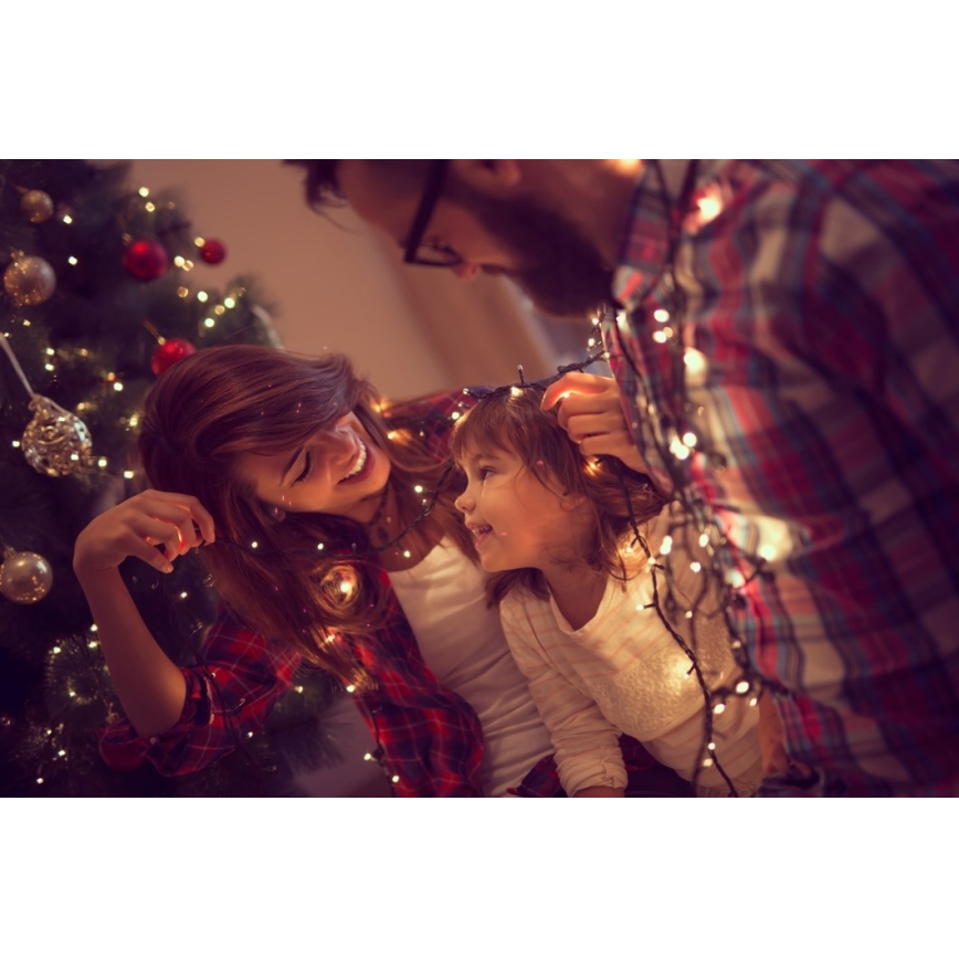 Immax NEO 07756L - LED-hämardatav välistingimustele sobiv valguskett NEO LITE, 400 LED-i / 10 funktsiooni, 43 m, IP44, Wi‑Fi (Tuya), mitmevärviline