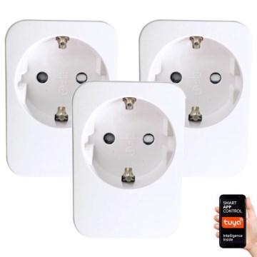 Immax NEO 07761C - KOMPLEKT 3x Nutikas pistikupesa NEO LITE 3680W/230V/16A Wi-Fi Tuya SCHUKO