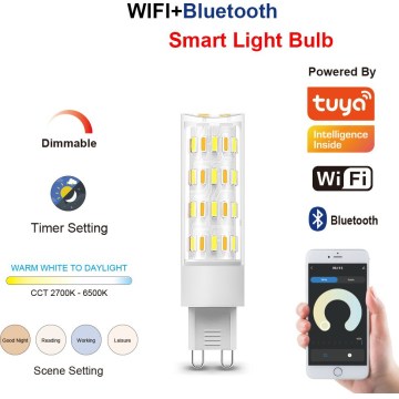 Immax NEO 07763CDO - KOMPLEKT 3x hämardatav CCT LED-pirn G9/4W/230V Wi‑Fi Tuya + kaugjuhtimispult