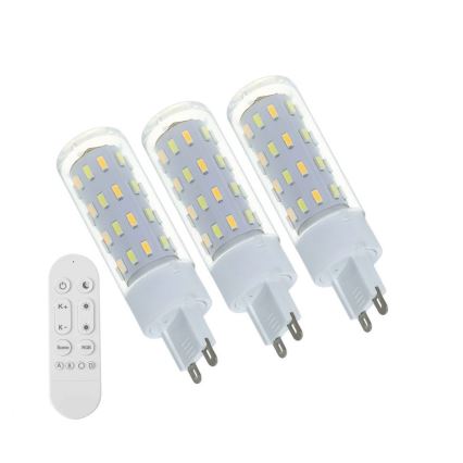 Immax NEO 07763CDO - KOMPLEKT 3x hämardatav CCT LED-pirn G9/4W/230V Wi‑Fi Tuya + kaugjuhtimispult