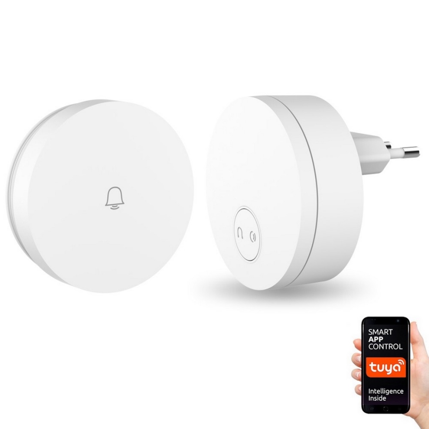 Immax NEO 07769L - Juhtmevaba uksekell pistikupessa NEO LITE 230V Wi-Fi Tuya