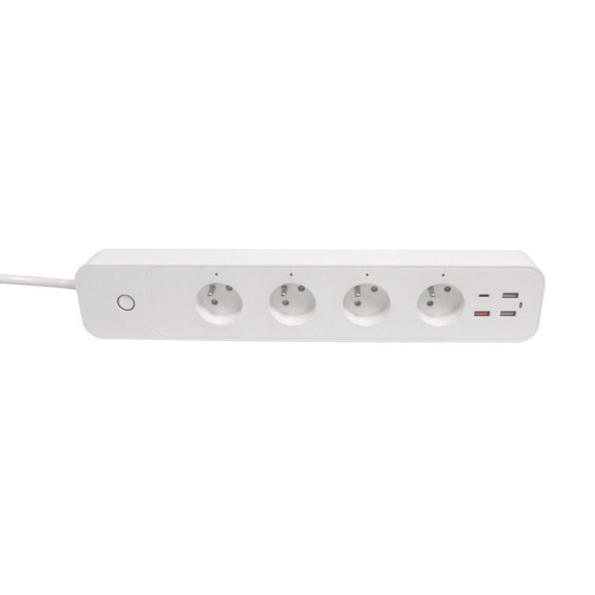 Immax NEO 07771L- Pikendusjuhe NEO LITE Smart 4AC+3xUSB+1xUSB C Wi-Fi Tuya