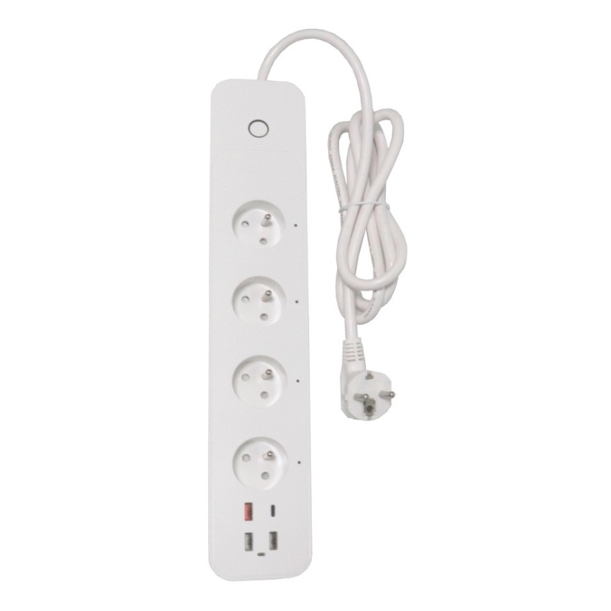 Immax NEO 07771L- Pikendusjuhe NEO LITE Smart 4AC+3xUSB+1xUSB C Wi-Fi Tuya