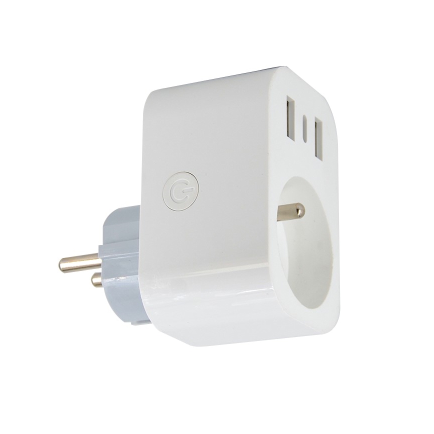 Immax NEO 07772L - Nutikas pistikupesa jaotur 16A/230V + 2xUSB+1xUSB C Wi-Fi Tuya