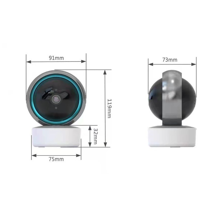 Immax NEO 07781L  - Nutikas sisekaamera anduriga EYE NEO LITE 355° P/T 5MP Wi-Fi Tuya