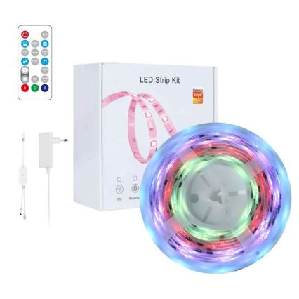 Immax NEO 07791L - LED RGB Hämardatav valgusriba NEO LITE LED/18W/230V 5m IP65 MUSIC Wi-FI Tuya + kaugjuhtimispult