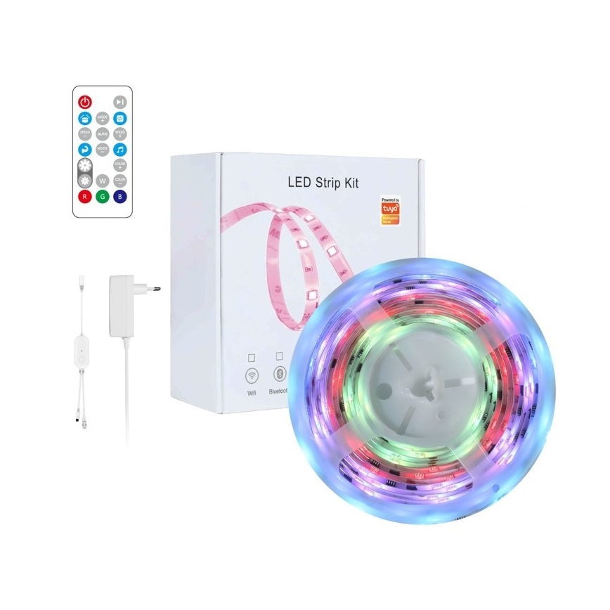 Immax NEO 07791L - LED RGB Hämardatav valgusriba NEO LITE LED/18W/230V 5m IP65 MUSIC Wi-FI Tuya + kaugjuhtimispult