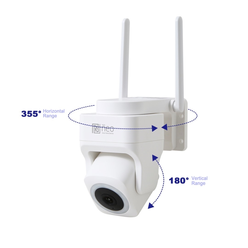 Immax NEO 07793L - Nutikas välikaamera anduriga CUBE 4MP 5V IP65 Wi-Fi Tuya