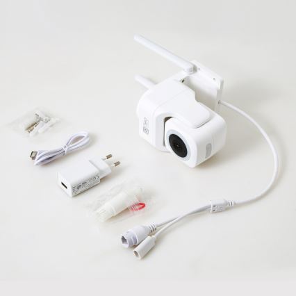 Immax NEO 07793L - Nutikas välikaamera anduriga CUBE 4MP 5V IP65 Wi-Fi Tuya
