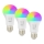 Immax NEO 07794CDO - KOMPLEKT 3x LED RGB+CCT Hämardatav pirn E27/14W/230V 2700K-6500K Tuya Wi-Fi + kaugjuhtimispult
