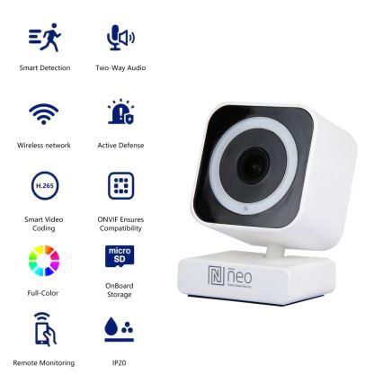 Immax NEO 07796L-Nutikas sise kaamera anduriga LITTLE CUBE 3MP 5V Wi-Fi Tuya