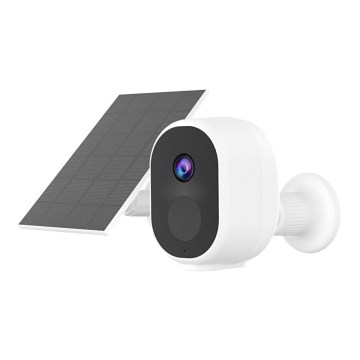 Immax NEO 07802L - Nutikas välisvalgustusega päikeseenergia kaamera BARREL anduriga 5000 mAh Wi-Fi Tuya IP65