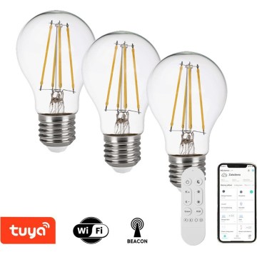 Immax NEO 07806CDO - Komplekt 3x hämardatavat LED CCT-pirni E27/3W/230V, Wi-Fi + kaugjuhtimispult