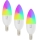 Immax NEO 07808C - komplekt 3× LED RGB+CCT hämardatavad pirnid E14/4,8W/230V Tuya Wi‑Fi