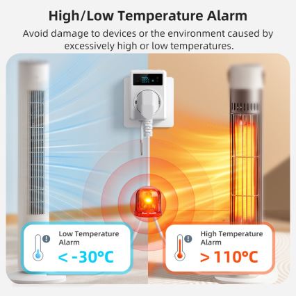 Immax NEO 07811L - nutipistikupesa termomeetriga F 3680W Wi-Fi