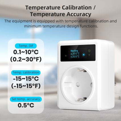 Immax NEO 07811L - nutipistikupesa termomeetriga F 3680W Wi-Fi