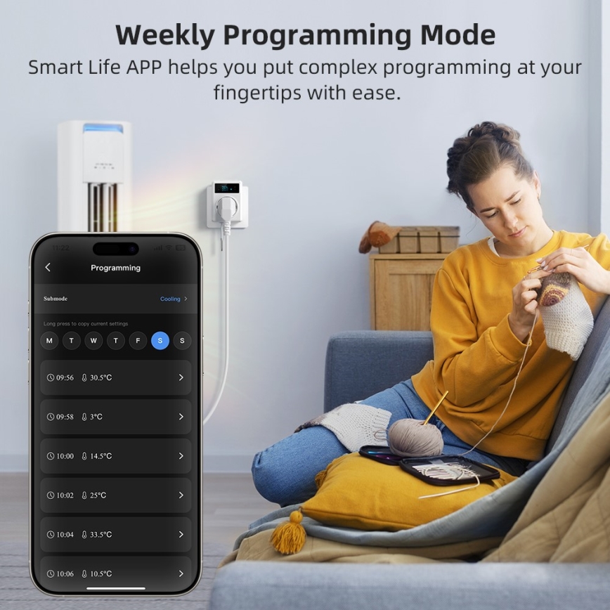Immax NEO 07811L - nutipistikupesa termomeetriga F 3680W Wi-Fi