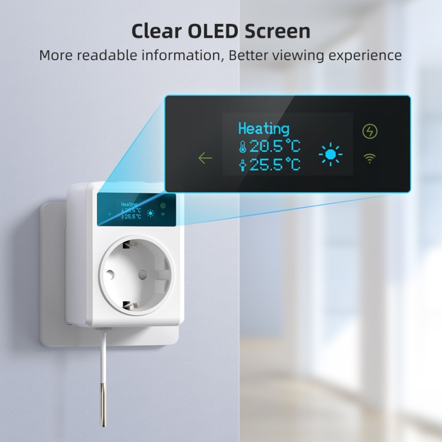 Immax NEO 07811L - nutipistikupesa termomeetriga F 3680W Wi-Fi