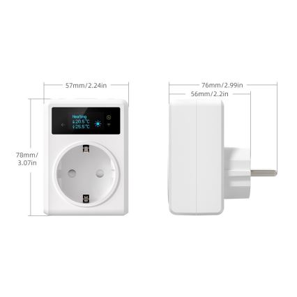 Immax NEO 07811L - nutipistikupesa termomeetriga F 3680W Wi-Fi