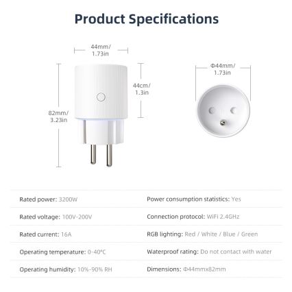 Immax NEO 07812L - Nutipistik E 3500W Wi-Fi