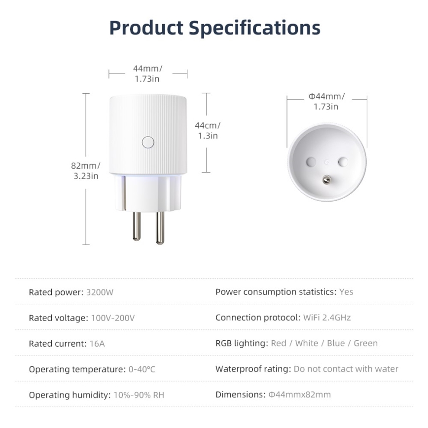 Immax NEO 07812L - Nutipistik E 3500W Wi-Fi