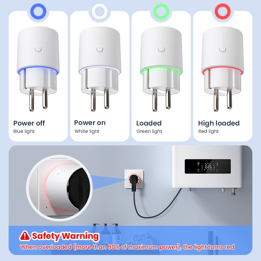 Immax NEO 07813L - Nutikas pistikupesa F 3500W Wi-Fi