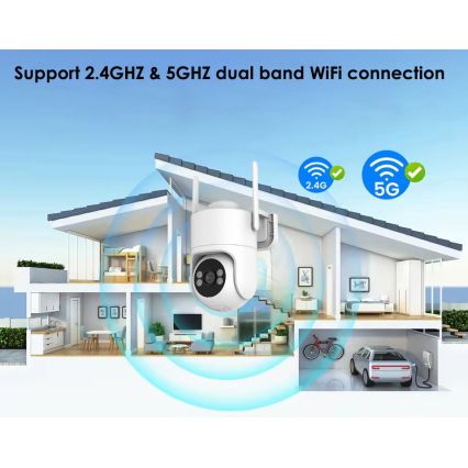 Immax NEO 07819L - Nutikas väliskaamera 4 MP anduriga, 5V, IP65, Wi-FI